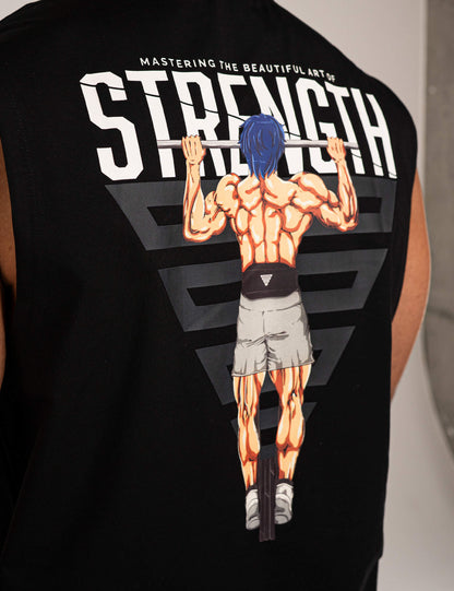 Anime Oversized Tank Top Strength