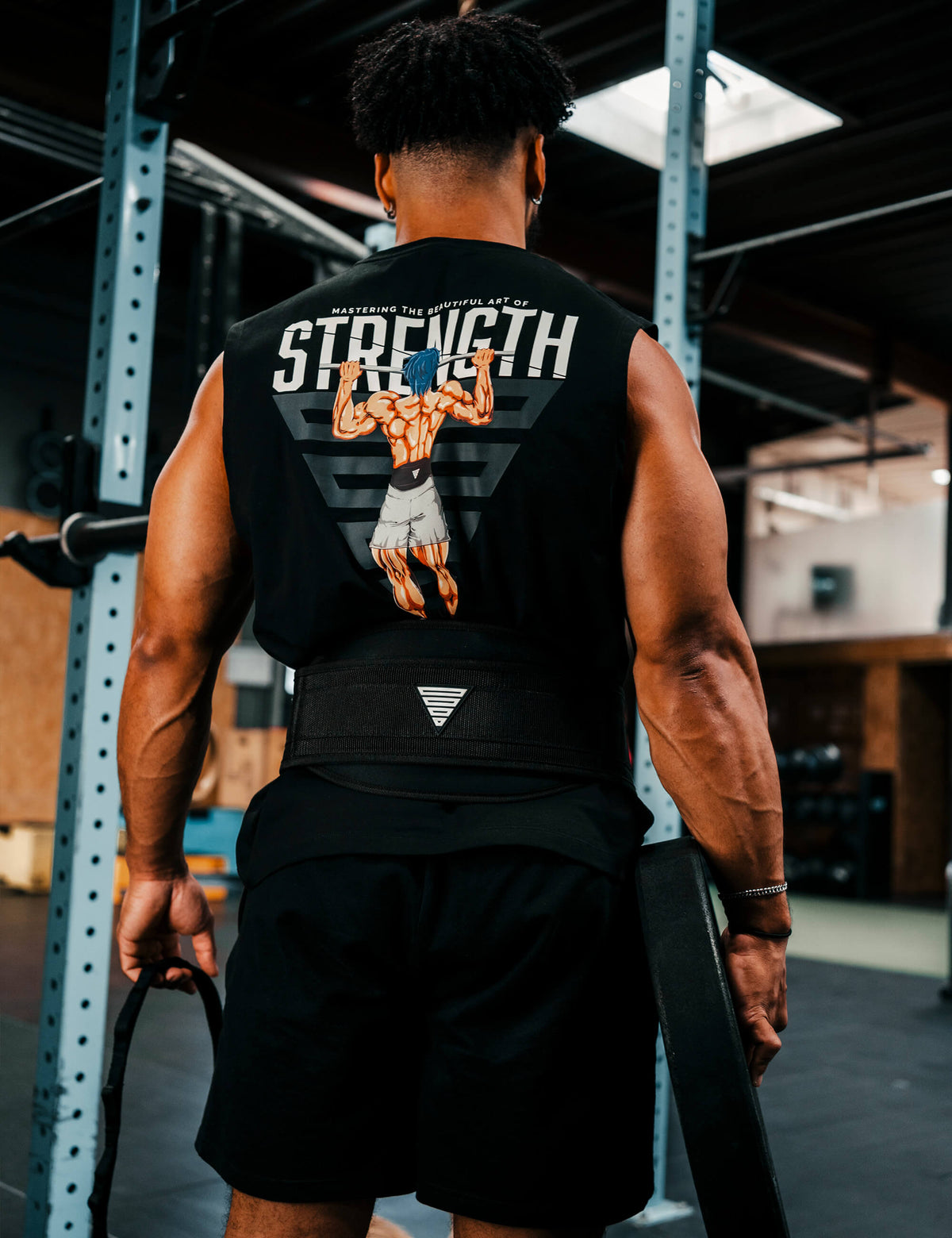 Anime Oversized Tank Top Strength