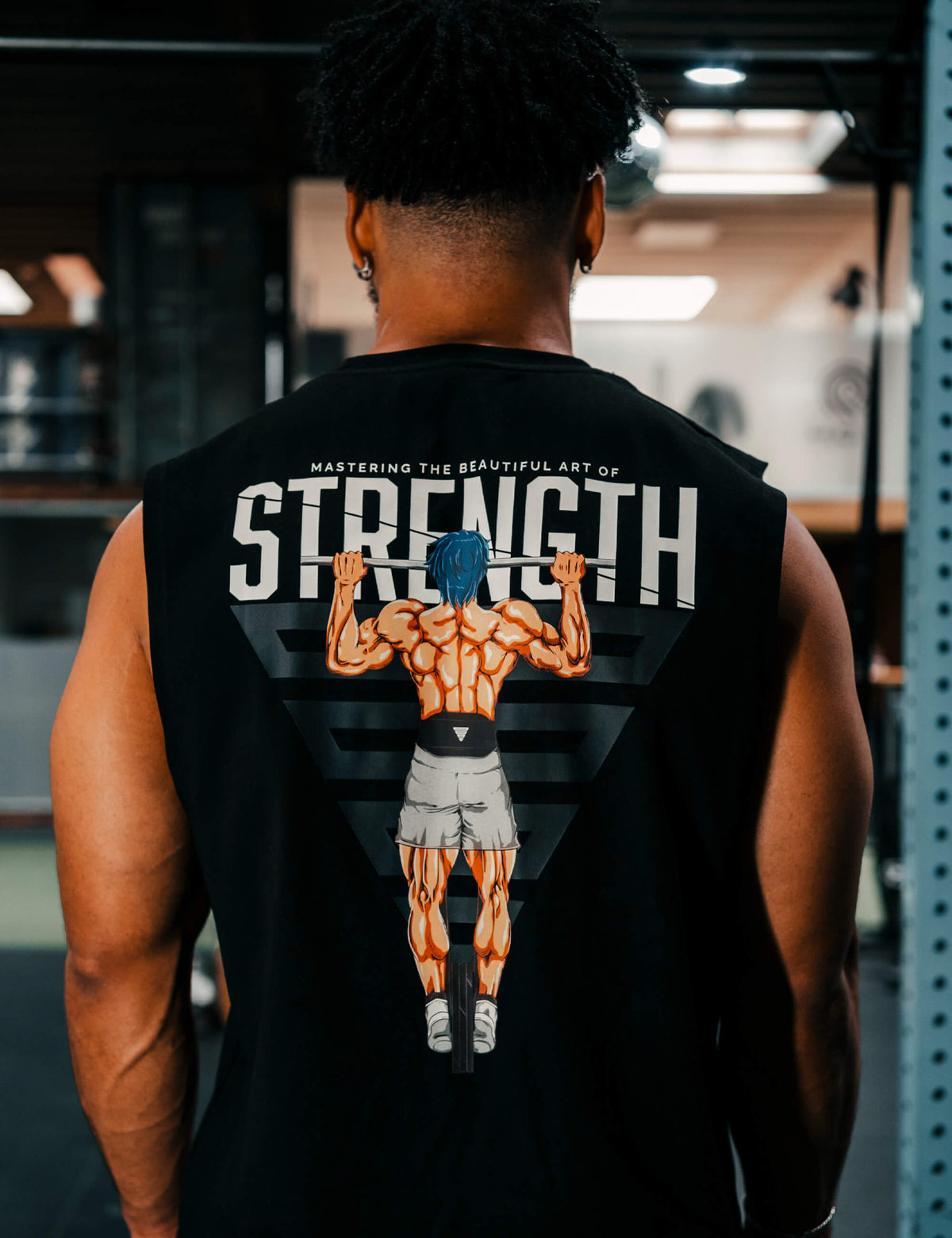 Anime Oversized Tank Top Strength