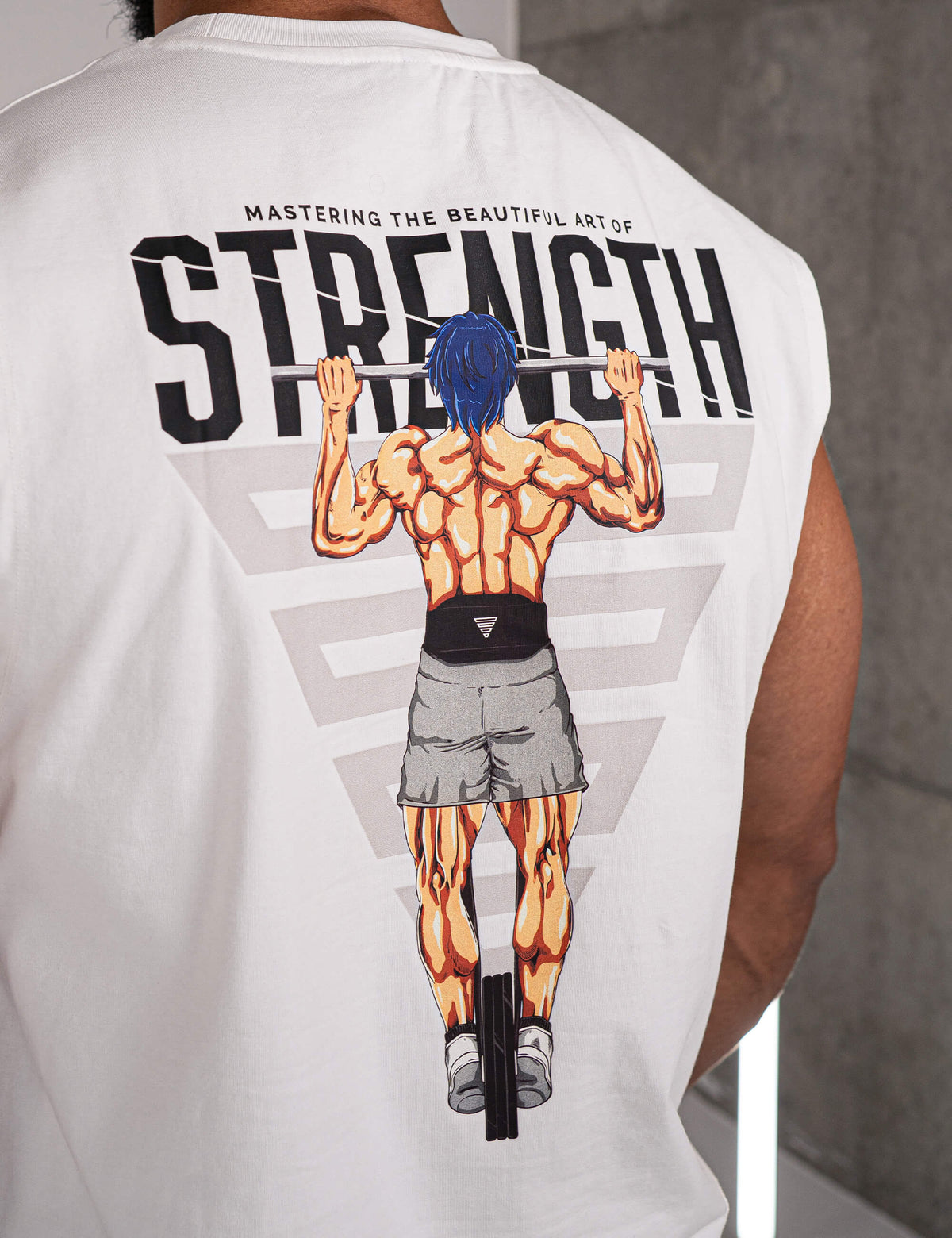 Anime Oversized Tank Top Strength