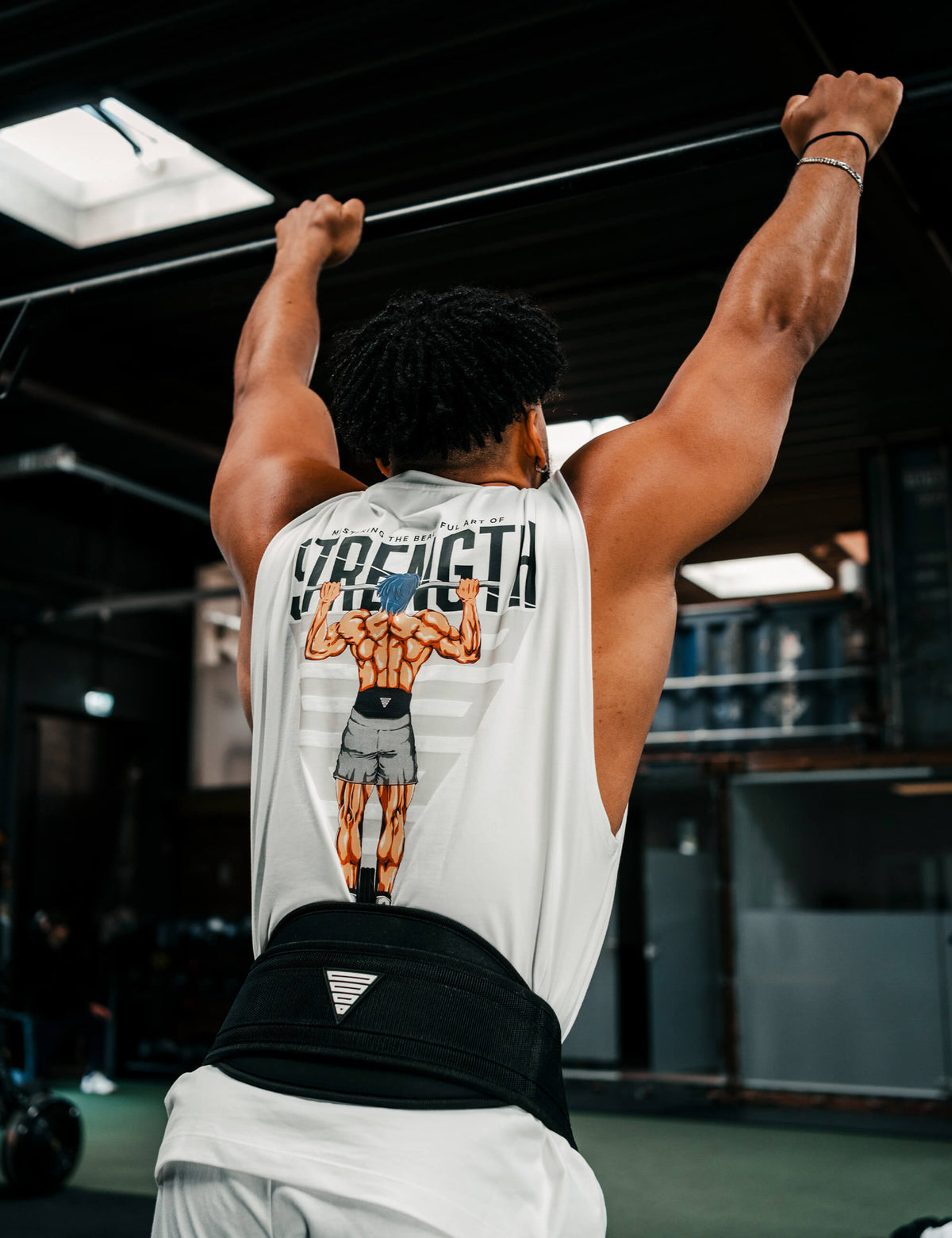 Anime Oversized Tank Top Strength