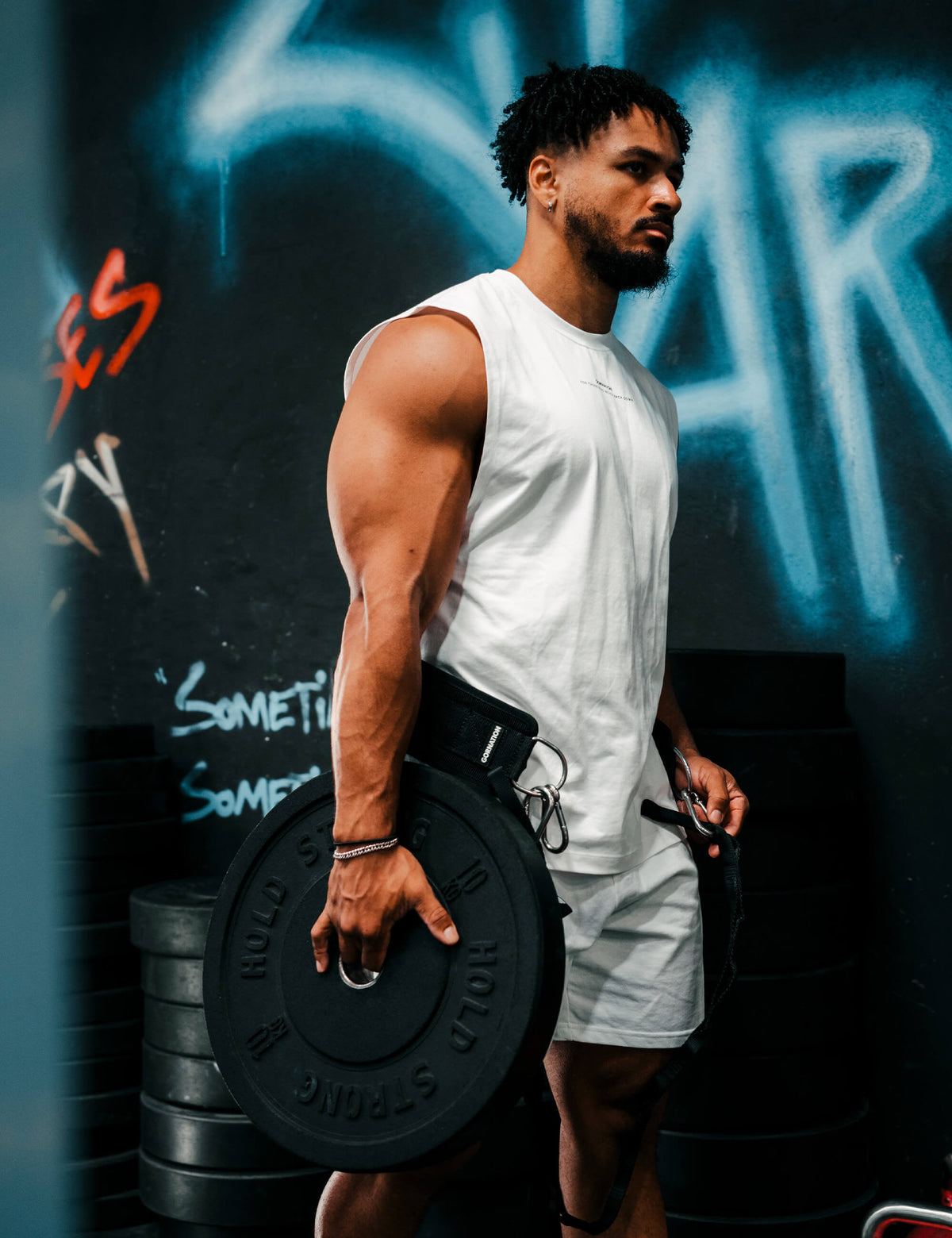 Anime Oversized Tank Top Strength