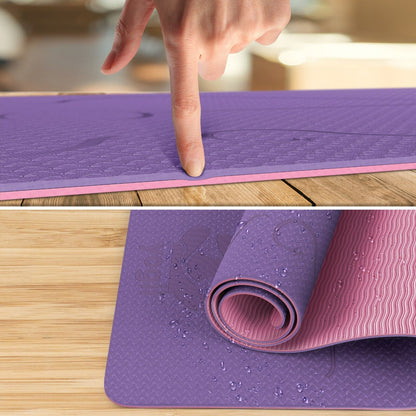 Antislip | Grip TPE Premium Yoga Mat | Yoga | Exercise | Gymnastics