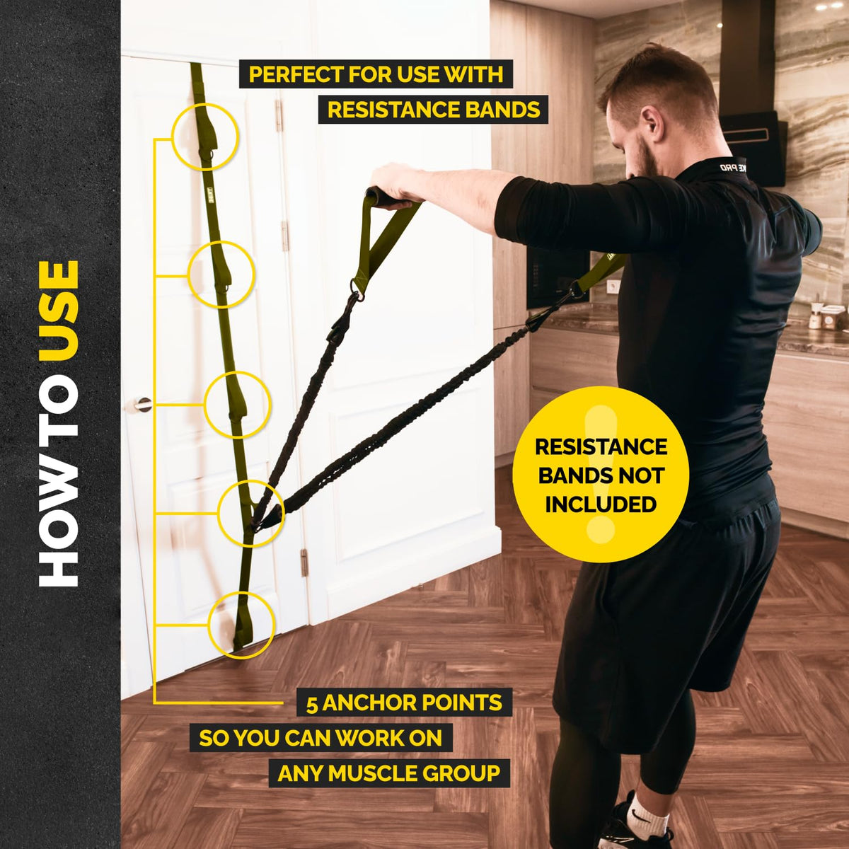 Door Anchor Strap for Resistance Bands – Green