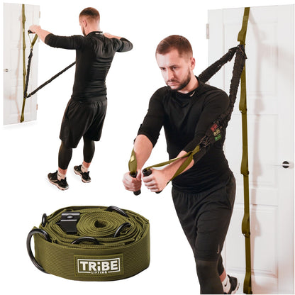 Door Anchor Strap for Resistance Bands – Green