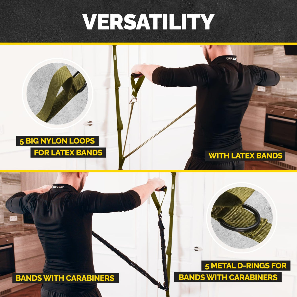 Door Anchor Strap for Resistance Bands – Green